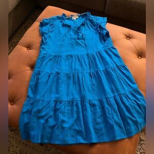 Umgee blue dress, boho flowy